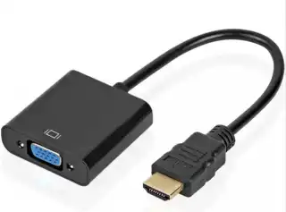 Фото товара Преобразователь сигнала с HDMI male на VGA female с кабелем 10 см с аудио кабелем