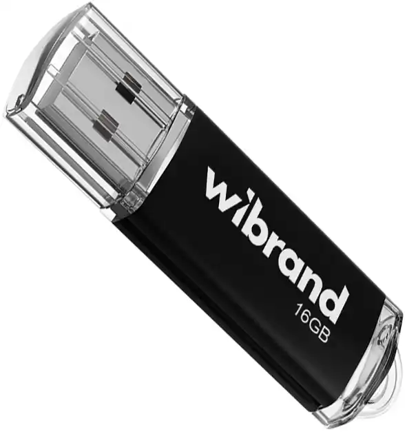Флеш память 16 Гб Wibrand Cougar USB накопитель черный - изображение 1