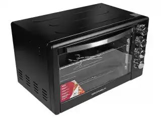Фото товара Печь электрическая GRUNHELM GN50ARC, 50 л, черная, 2200 Вт с конвекцией + гриль + 2 прямоугольная дека