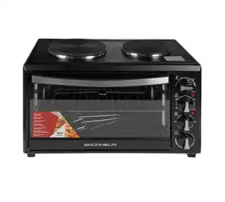 Фото товара Печь электрическая, GRUNHELM GN3301RHP, 33л, черная, 1800W + гриль