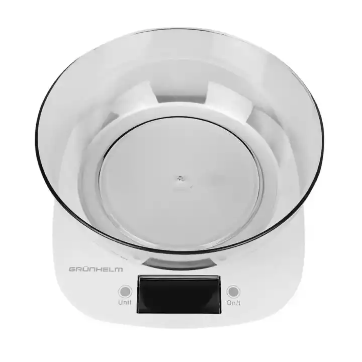 Ваги кухонні GRUNHELM KES-1PW електронні скляні - зображення 1