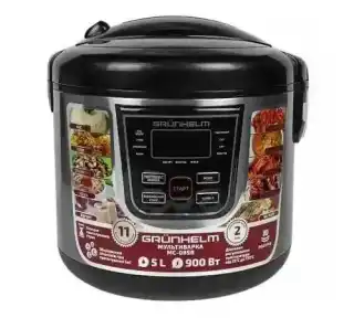Фото товара Мультиварка GRUNHELM MC-16T, 5 л, черная, 860W, чаша с ручками, 16 программ
