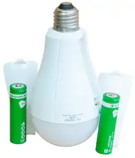 Фото товара Аккумуляторная лампочка FA-2920 20 Вт в патрон Е27 + 2 аккумулятора