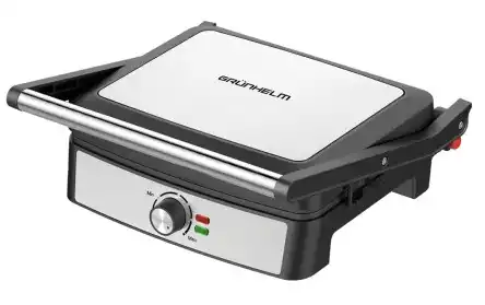 Гриль-барбекю електричний Grunhelm G2206, потужність 2,2 кВт, антипригарне покриття панелі які нагріваються до 210 градусів - зображення 1