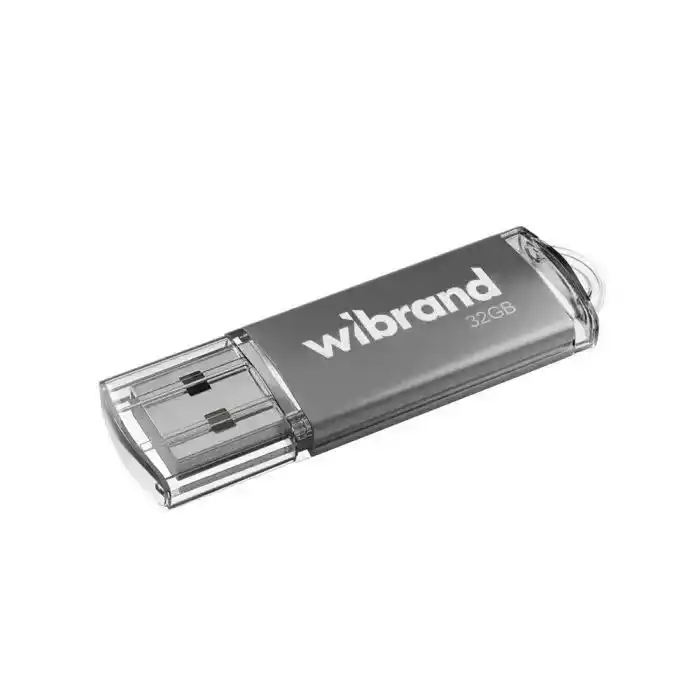 Флеш память 32 Гб Wibrand Cougar USB накопитель серый - изображение 1