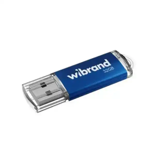 Флешка 32 Гб Wibrand Cougar USB накопичувач синій - зображення 1
