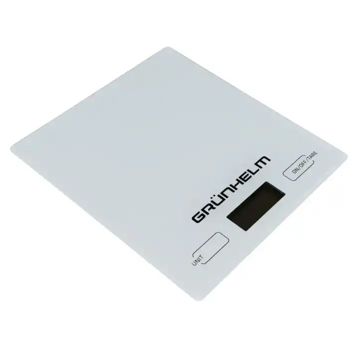 Весы кухонные Grunhelm KES-01W электронные стеклянные - изображение 1