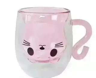 Фото товара Набор чашек с двойным дном KITTY PINK VT-5317-250 Vittora, 2 шт, 250мл