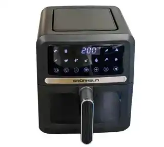 Фото товара Мультипечь Grunhelm GAF-5000: 5 л, 1500 Вт, сенсорное управление, 8 программ, антипригарное покрытие, черная