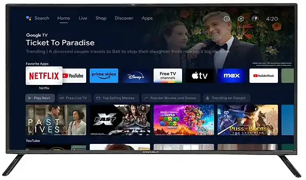 Телевізор Grunhelm 40FN300-GA11V T2 SMART TV, G5N, Google android 11.0, with voice RC, color box - зображення 1