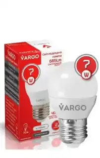 Фото товару LED лампа Vargo G45 7W 4000K E27 220V (V-110541)