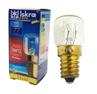 Фото товару Лампа mini Т22 240V 300C 15W E14 для духовки, Китай
