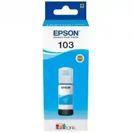 Фото товара Контейнер с чернилами Epson 103 Cyan 65 мл для L3100, L3110, L3150, L1100, L1200, L3100, L3200, L3500, L5100, L5200, L5300, L5500, L11050(C13T00S24A)