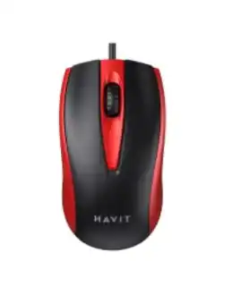 Фото товара Мышь HAVIT HV-MS871, черно-красная, USB