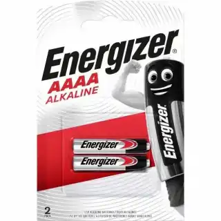 Фото товара Батарейка AAAA LR61 Energizer, 1,5 V, щелочная, уп. 2/1, аналоги: E96, LR8D425, 25A, 625A