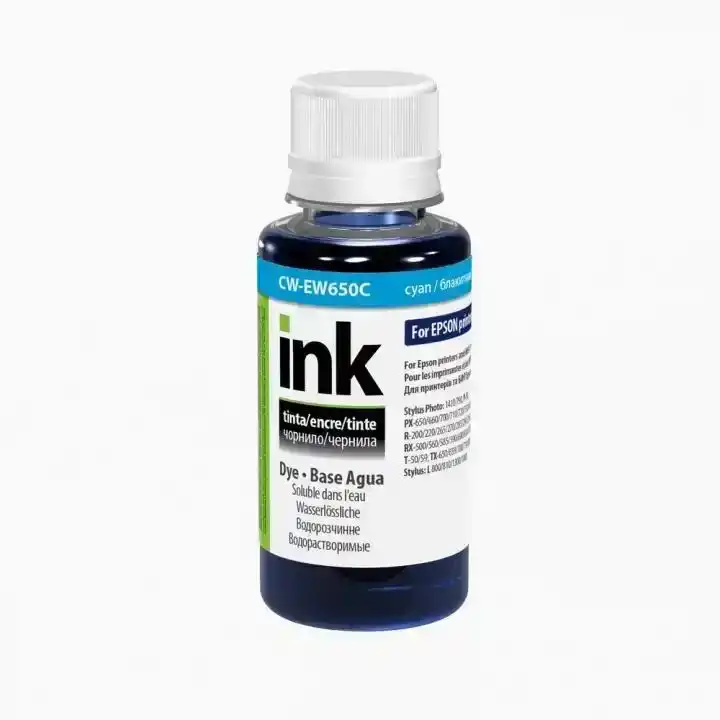 Чорнило CW-EW650C Colorway Cyan 100 г для принтерів Epson. - зображення 1