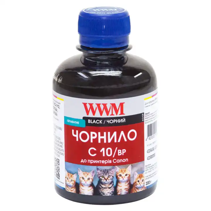 Чорнило WWM C10/bp Black 200 г для принтерів Canon - зображення 1