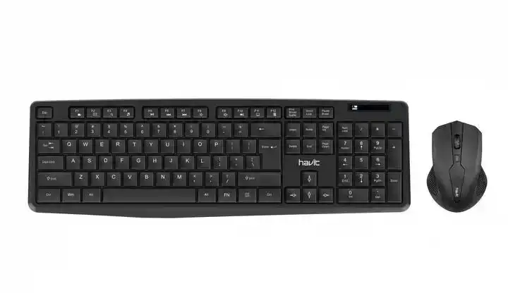 Клавиатура + мышь проводная HV-KB278GCM Havit черная - изображение 1