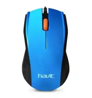 Фото товара Мышь проводная HAVIT HV-MS689 черно-синяя
