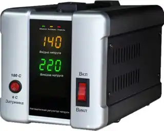 Фото товара Стабілізатор напруги FORTE HDR-1000, релейного типу, потужність 600 Bт, точність 8%, вага 4.9 кг.