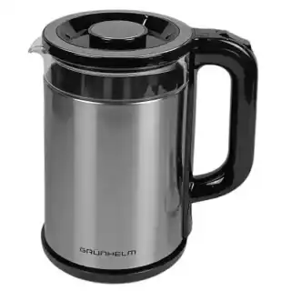 Фото товару Електрочайник GRUNHELM EKG-2401S скло (нержавійка) 1,8л, дисковий 1500 Вт