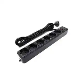 Фото товара Сетевой удлинитель Gembird SPG6-G-6B с фильтром на 6 розеток, длина кабеля 1,8 м