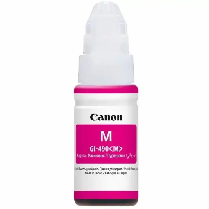 Контейнер з чорнилами Canon GI-490M 70 мл Magenta для Pixma G1400/G2400/G3400 (0665C001) - зображення 1