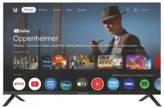 Фото товара Телевизор Grunhelm 32H550 SMART TV, T2, HD, Google TV 5.0, голосовое управление, безрамочный, цветная коробка