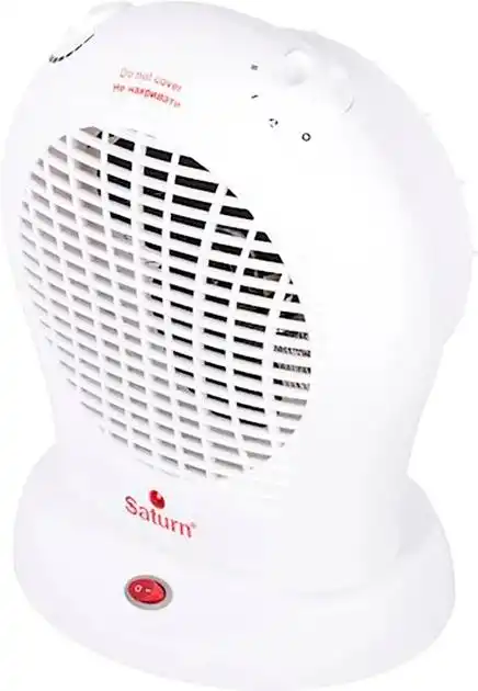 Тепловентилятор Saturn CT-HT1245K поворотний 2 кВт, з перемикачем потужності та регулятором температури - зображення 1